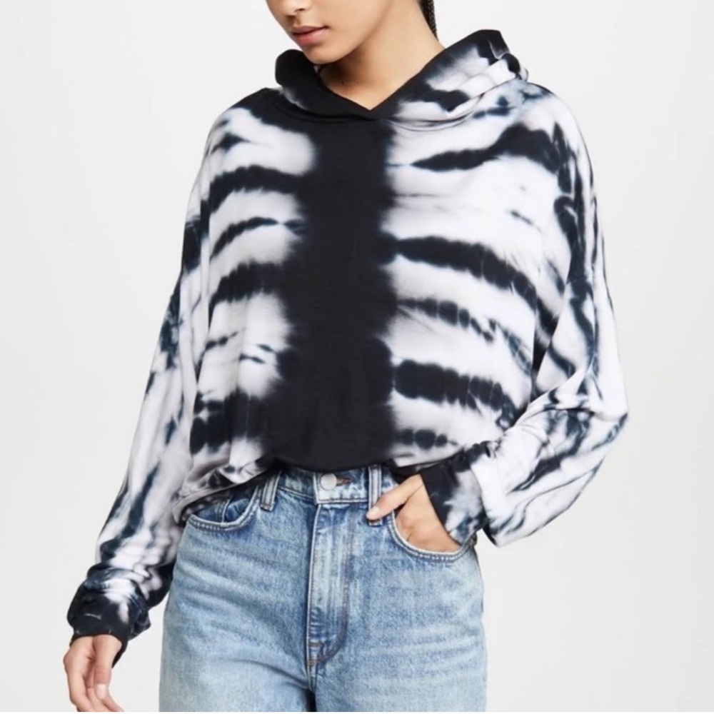 🌿 LNA women's Midnight Rapture RAPTURE tie-dye hoodie - NWT